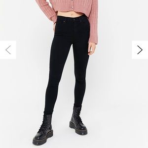 Urban Outfitters High-Waisted Skinny Jean - Black